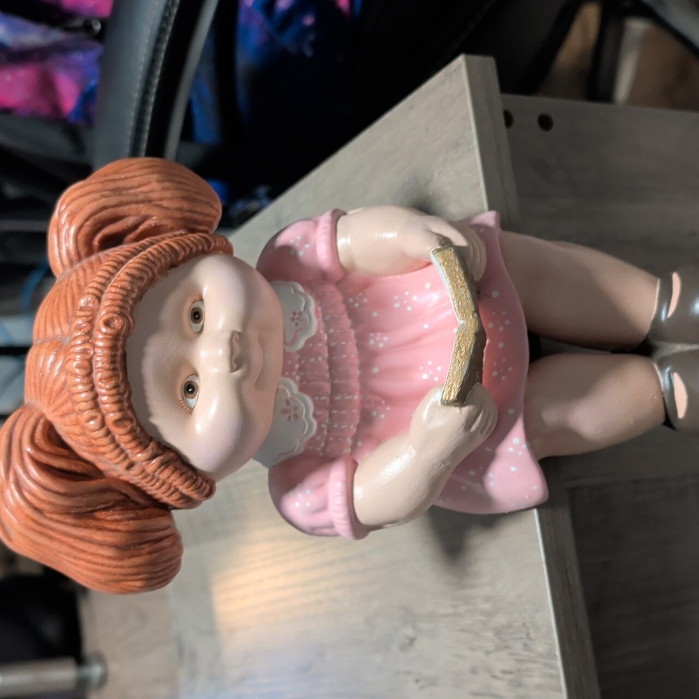 Vintage 80s Cabbage Patch Porcelain Sitting Figurine - Picture 4 of 8